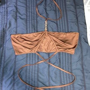 Brown Shein top